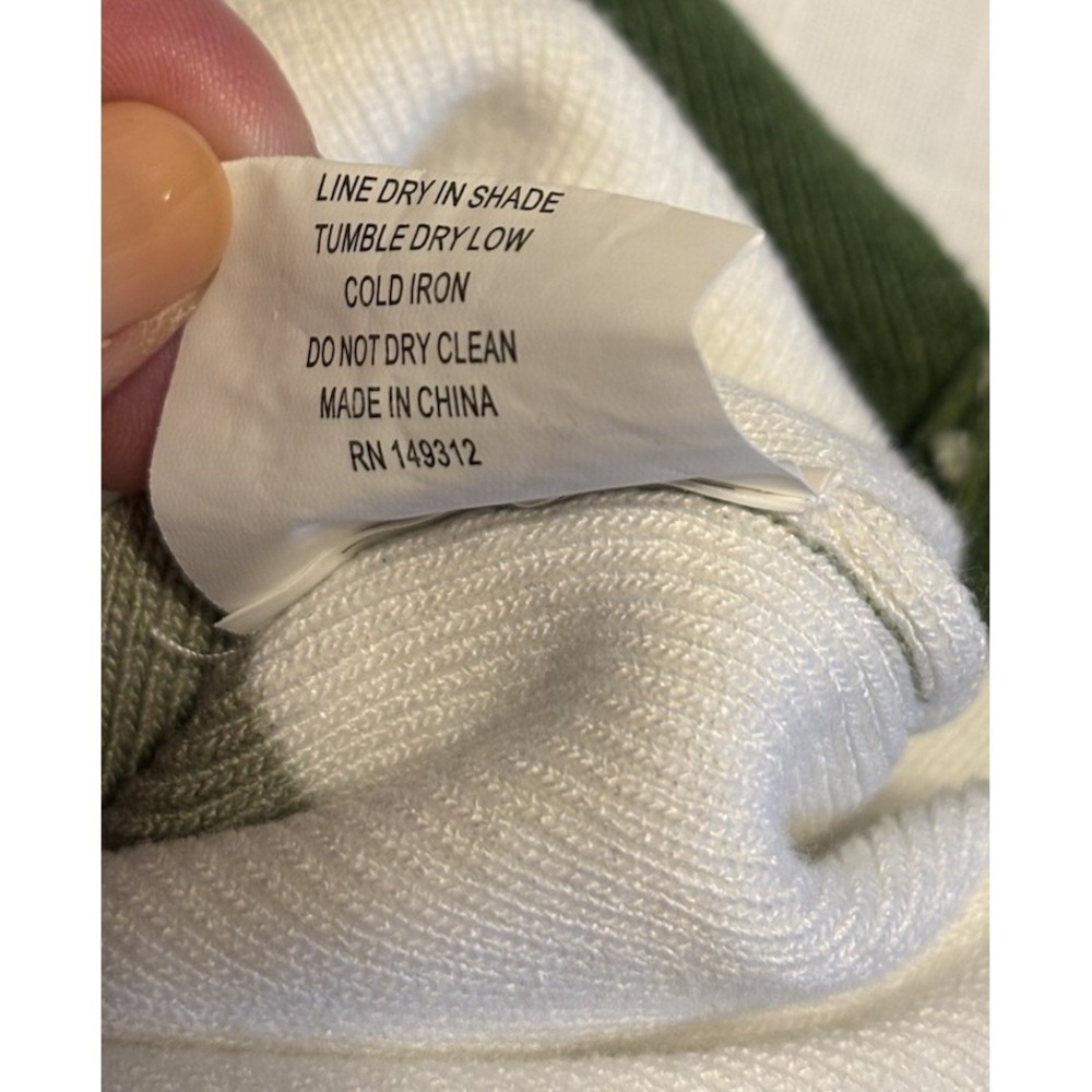 Here Comes The Sun Women's Green & White Striped Bodycon Peekaboo Dress Medium - Picture 6 of 15